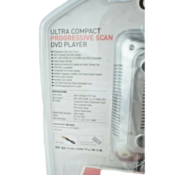 Coby Ultra Compact Progressive Scan DVD-211 Portable DVD Player (New) - Picture 4 of 4